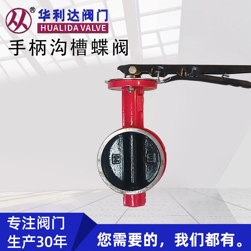 手柄沟槽蝶阀